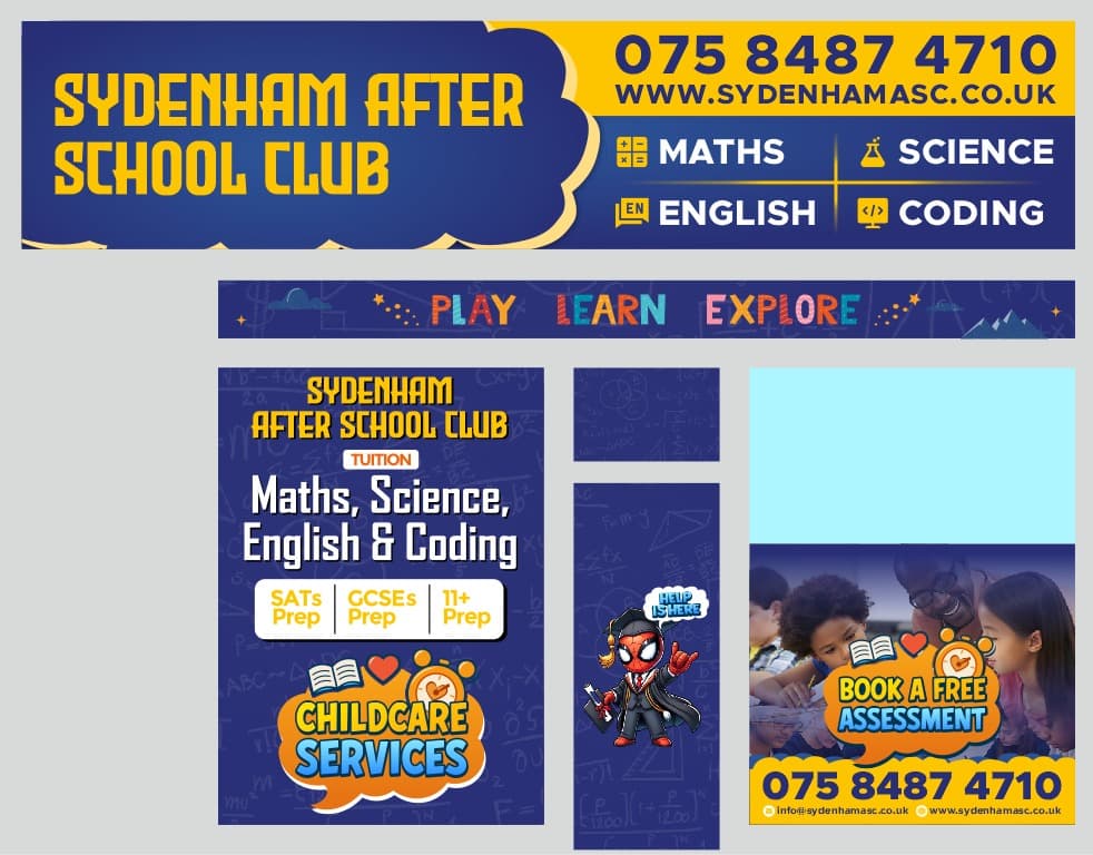 Sydenham After School Club shopfront and signage